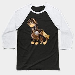 Zhongli x My Little Pony Baseball T-Shirt